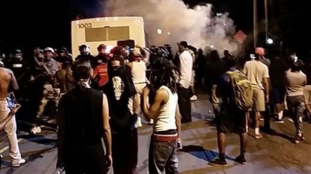 アメリカ・ノースカロライナ州で、警察の暴力に対する抗議デモが実施