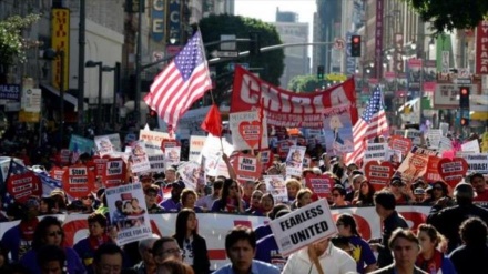 Protesto contra Trump em Los Angeles em véspera de sua ratificação