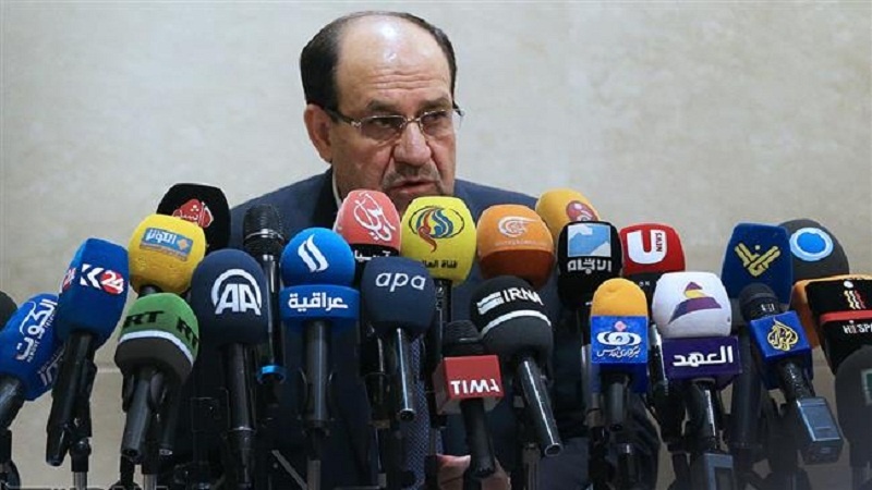 Pemimpin Koalisi Negara Hukum Irak Nouri al-Maliki.