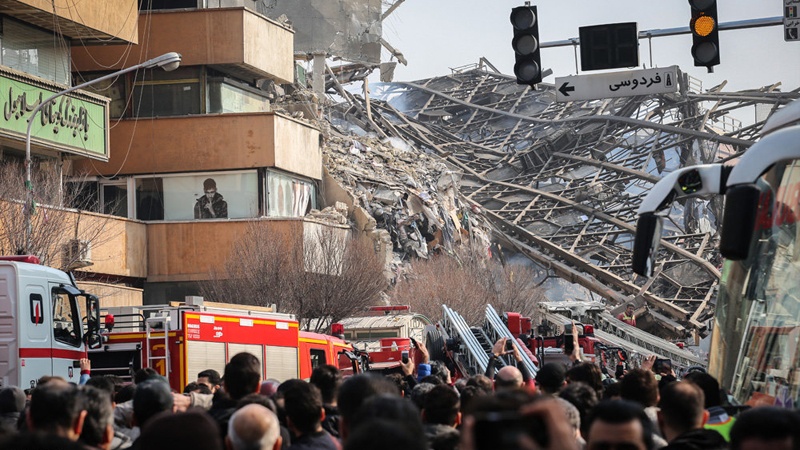 ایران در سوگ آتش نشانان