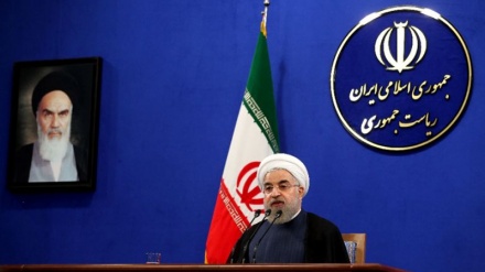 Konferencija za novinare Ruhanija povodom obilježavanja godišnjice od potpisivanja BARDŽAM-a