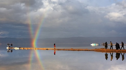 Foto: Iran, lago Maharlu in prov.Fars