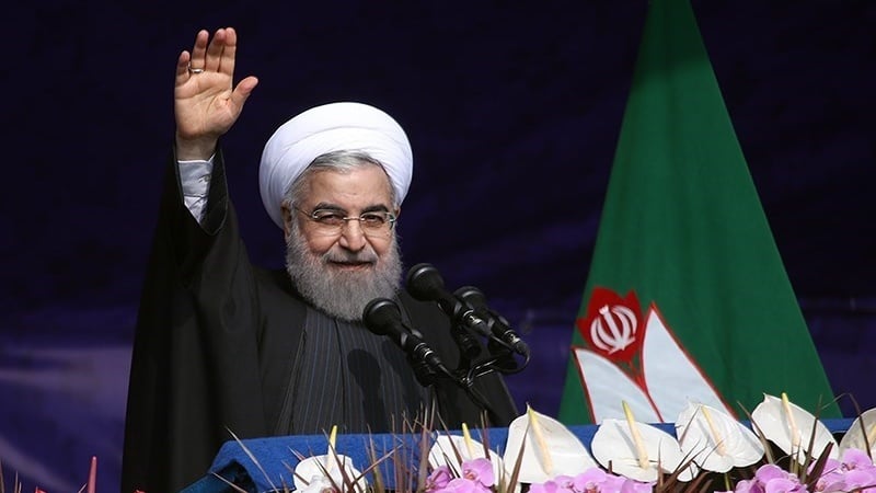 Iranski zvaničnici na mimohodima 22. behmena