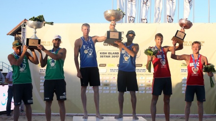 イランで開催されたFIVBビーチバレー・ワールドツアー男子大会でロシアが優勝