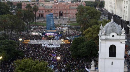 Thousands of women rally against violence in Latin America