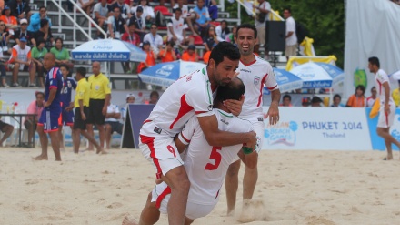 Irã ocupa o 1º lugar na Copa do AFC de Futebol de Areia 2017