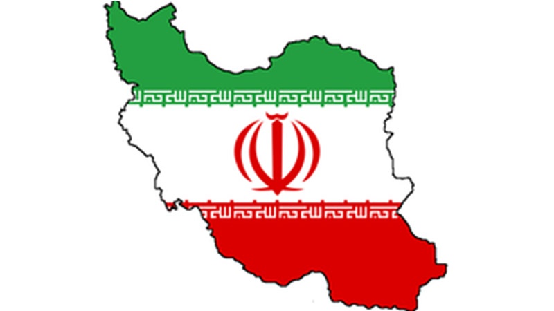 Peta dan bendera Iran