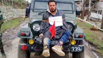 Video footage of Kashmiri man tied to Indian army jeep sparks fury 