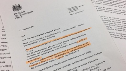 Los documentos desclasificados del Foreign Office sobre el proceso catalán