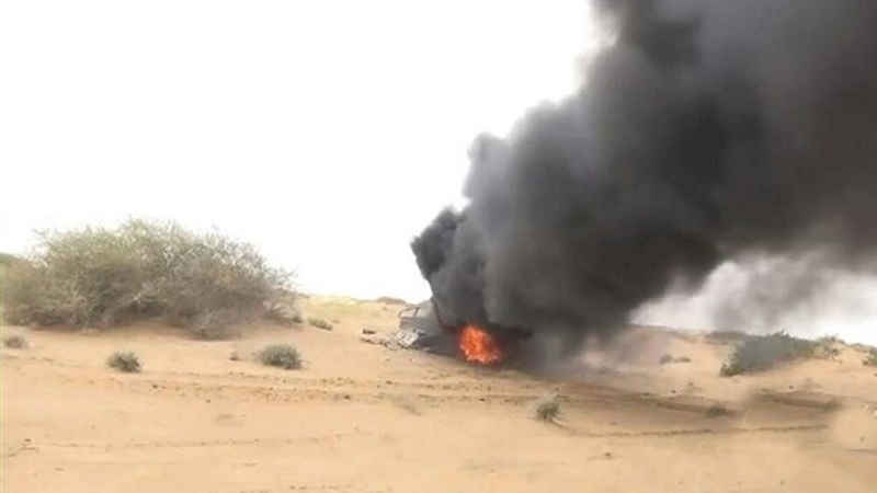 سقوط بالگرد اماراتی در یمن و کشته شدن چهار نطامی 
