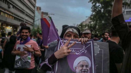 La alegría de la gente de Irán por la victoria de Hasan Rohani en las elecciones presidenciales 