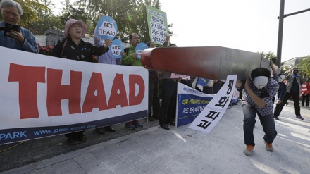 韓国の人々が、ＴＨＡＡＤミサイルの配備への反対を継続