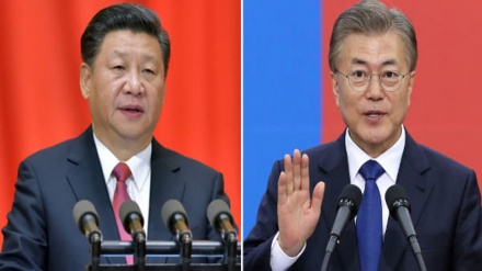 中国国家主席と韓国の新大統領が電話会談