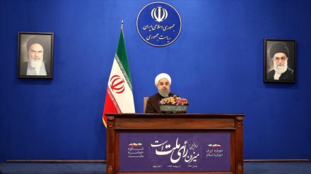 President Rouhani's televised speech on Saturday after winning the elections