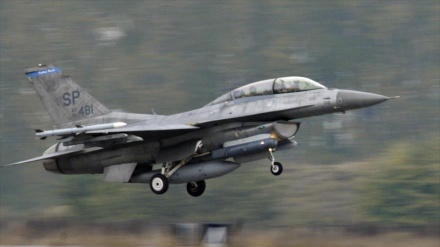 Caza F-16 de OTAN se acerca al avión del ministro de Defensa ruso