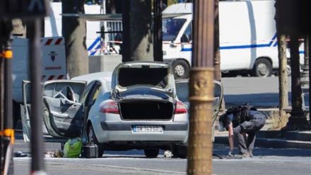 Paris'in ünlü caddesinde başarısız terör saldırısı 