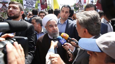 Shugaba Rauhani: Fitowar Miliyoyin Al'umma A Ranar Quds Jawabi Ne Ga Amurka 