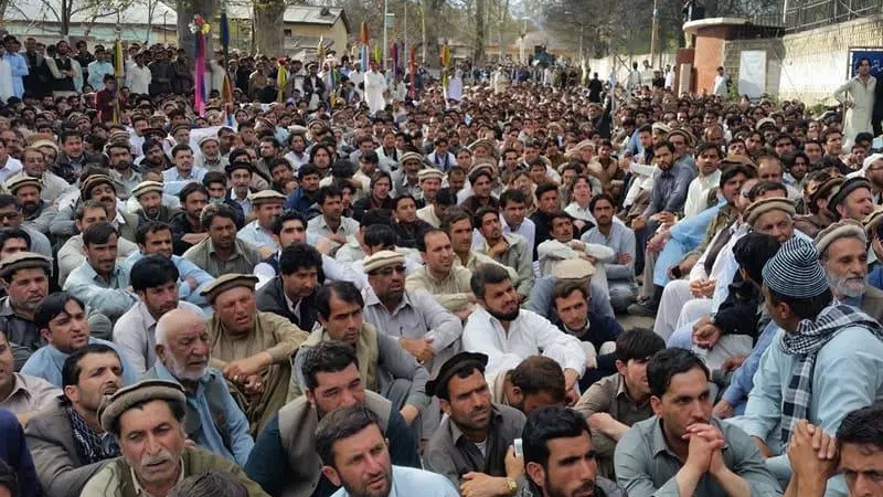 دهرنا  پاراچنار تحصن  پاراچنار