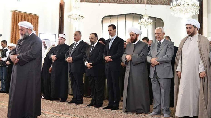 Bešar el Asad bajram namaz klanjao van Damaska