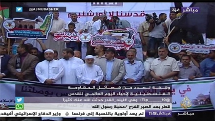 Gazze şeridinde Kudüs günü yürüyüşü düzenlenmesi