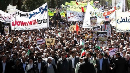 Manifestações reúnem milhares de povos, no aniversário do dia Mundial de Al-Quds em todo o mundo 