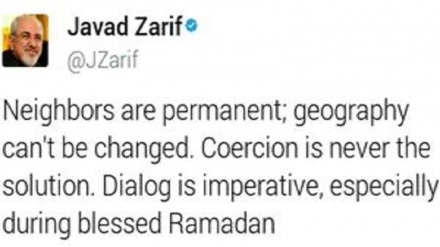 Вокуниши вазири хориҷаи Эрон ба ихтилофоти кишварҳои арабии Халиҷи Форс

