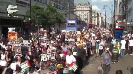 Milhares de manifestantes do Reino Unido marcam o Dia de Al-Quds em Londres