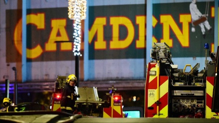 Londres: Dezenas de bombeiros combatem incêndio no mercado de Camden