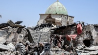 Puing-puing Masjid Al-Nuri di Mosul