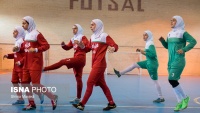 Latihan Timnas Putri Futsal Iran