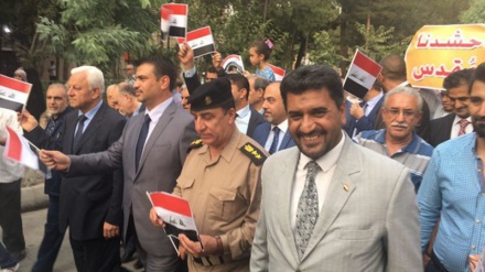 テヘランで、イラク・モスルの解放を祝う式典が実施