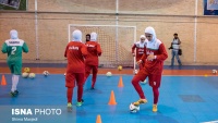 Latihan Timnas Putri Futsal Iran