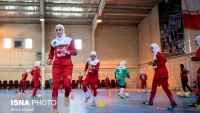 Latihan Timnas Putri Futsal Iran