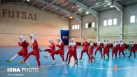 Latihan Timnas Putri Futsal Iran