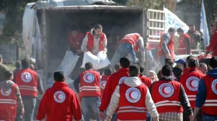 Hyrja e konvojit me ndihma humanitare iraniane në Alepo të Sirisë