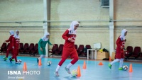 Latihan Timnas Putri Futsal Iran