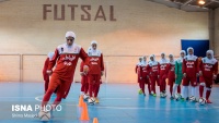 Latihan Timnas Putri Futsal Iran