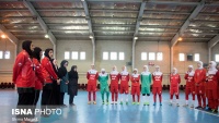 Latihan Timnas Putri Futsal Iran