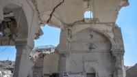 Puing-puing Masjid Al-Nuri di Mosul