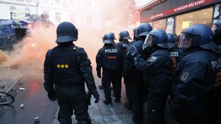  زخمی شدن صدها پلیس در درگیریهای هامبورگ 