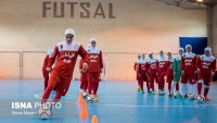 Latihan Timnas Putri Futsal Iran