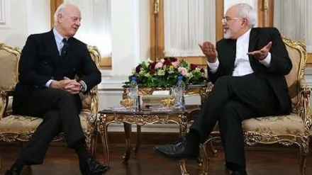 De Mistura ile Zarif Suriye krizinin siyasi çözümünü görüştü