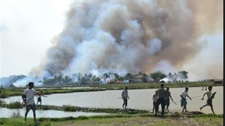 Myanmar Rohingya'da Müslüman köyler ateşe verildi