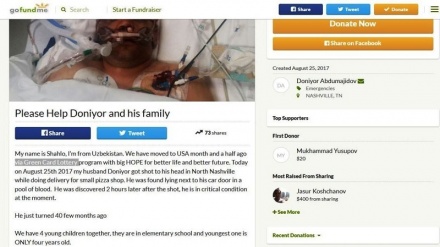 АҚШда Ўзбекистон фуқаросини отиб кетишди