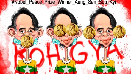 Karikatura / Nobeli mıkofoti sayədə Myanmadə bə mısılmınon ələyh cinoyəton