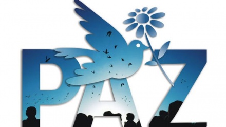 Arte com uma mensagem da paz e esperança (Dia Internacional da Paz)