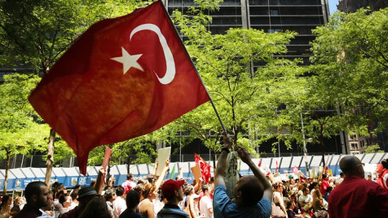 Türkiye'de referandum karşıtı gösteri

