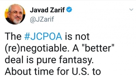 Zarif: acordo nuclear do Irã não negociável