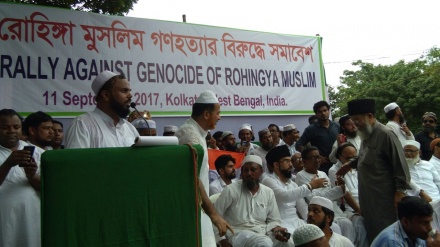 (FOTO) Myanmar, corteo pro Rohingya in India