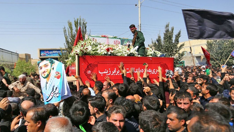 پیکر مطهر شهید حججی در زادگاهش به خاک سپرده شد